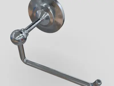 CC0 - Toilet Roll Holder 3 Free low-poly 3D model