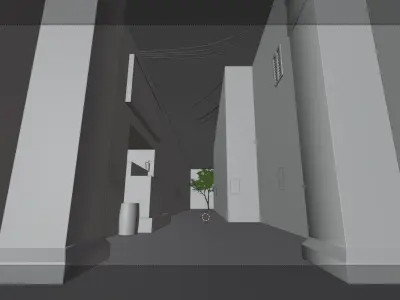 market road  3D model