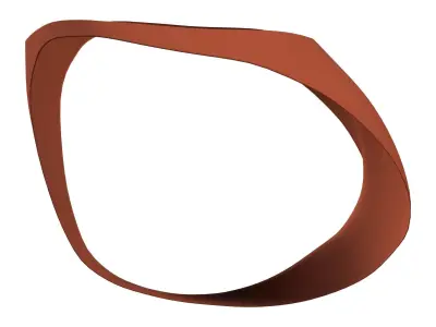 Red Bikini Bottom Low-poly 3D model