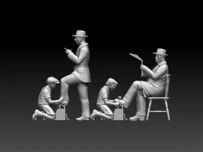 shoe shine 3D print model