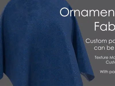 Ornamental Fabric SBSAR  and Texture Maps Texture