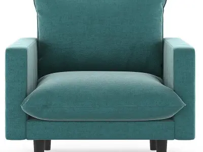 Brympton 34 Wide Armchair 3D model