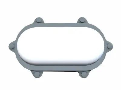 Light Metal Low-poly 3D model