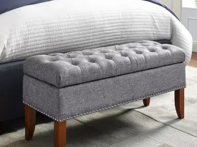 Mortensen Storage Bench Long Chair - 3 Colour 3D model