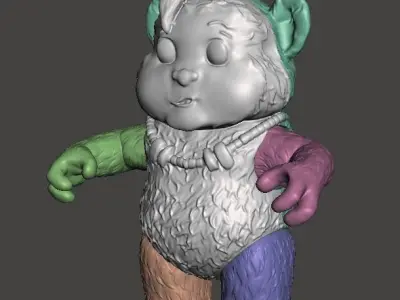 STL File 3D Ewoks Nippet 3D Print Model 3D OBJ 3D print model 3D print model