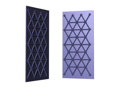 decorative engraved  panel 001  Low-poly 3D model