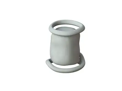 SciFi Shape Object Low Poly Low-poly 3D model 36