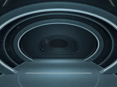 Sci Fi Interior 3D model 2