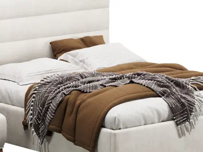 Bed Lawson 160 Velvet Gray  3D model