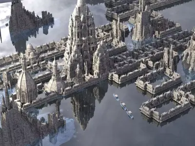 Jerusalem Inspired assassins Creed influenced Kit bash 3D model