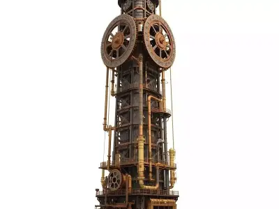 Steampunk Victorian Architecture And Landmarks 3D Collection 3D Model Pack