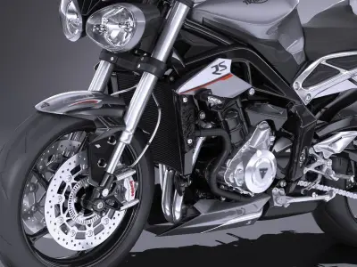 Triumph Street Triple 765 RS 2017 3D model