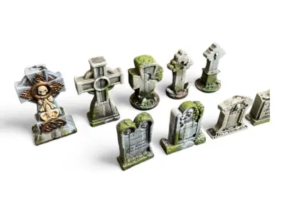 Tombstones 3D print model