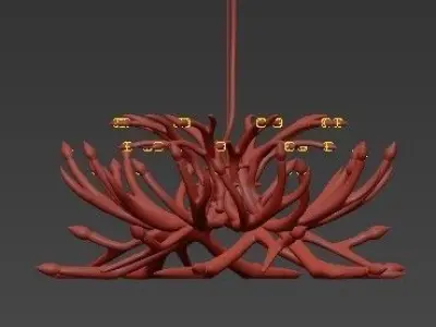 Superordinate Antlers chandelier 24 antlers white von Roll Hill 3D model