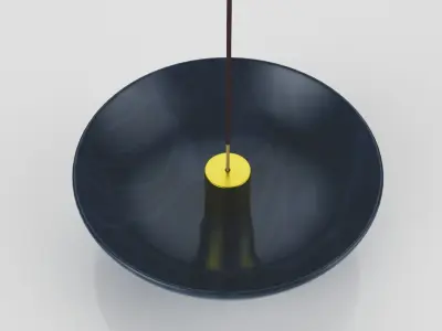 Incense Burner Low-poly 3D model