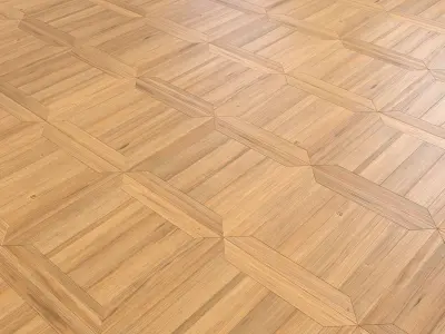 Parquet - Laminate - Wooden floor 4 in 1 Low-poly 3D model