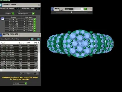 Rose Gold Women Diamond Ring 3D print model 3D print model 38