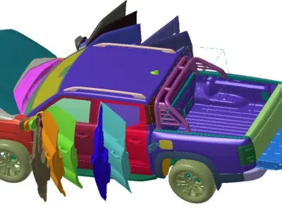 BYD Shark 2025 Vehicle 3d scan model  3D model