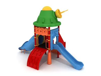 Children Metal Playground Space Series -02 3D model