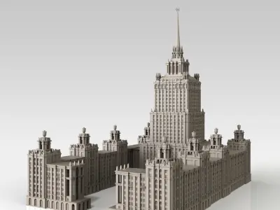 Hotel Ukraine Moscow 3D model