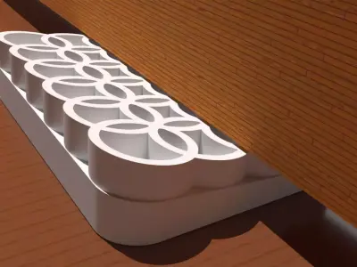 A circle themed doorstop 3D print model