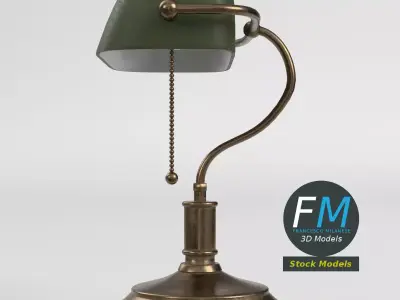 Banker Lamp 2 3D model