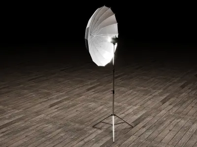 Photo Studio Umbrella Light 3D model