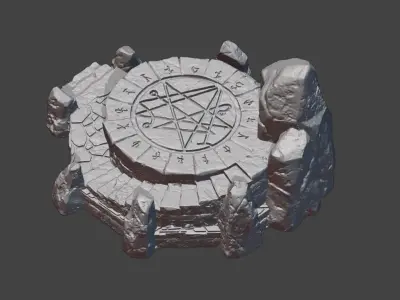 Ritual altar 3D print model