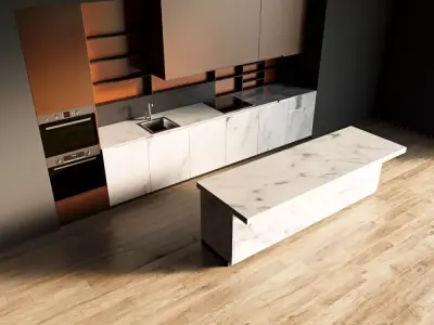 48-Kitchen12 matte 4 3D model