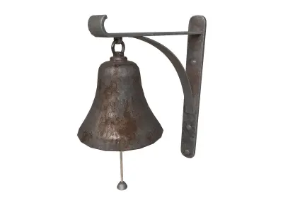 Old retro Bell Low-poly 3D model