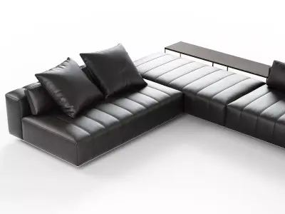 Freeman Corner Sofa System H 3D model