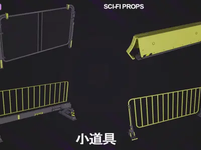 SCI-FI props 3 3D model