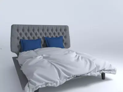 Bed set 3D model