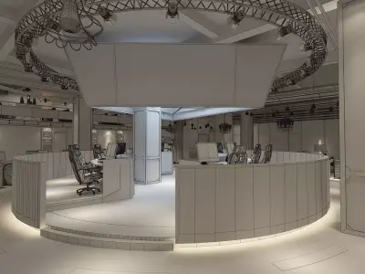 Internet Cafe 3D model