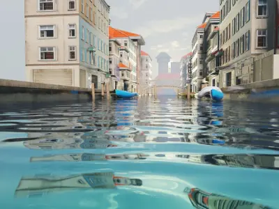 venice city street 3D model