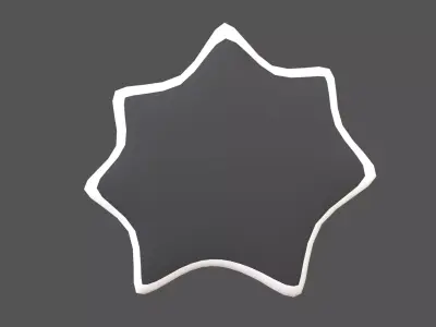 Speech Balloon v32 002 Low-poly 3D model