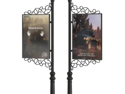 Classic Street Advertising 3D model