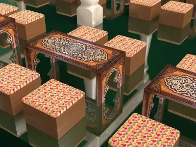 Moonbucks Cafe House 4K 3D model