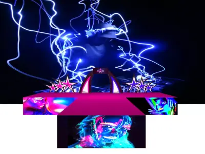 Superstars Stage Low-poly 3D model