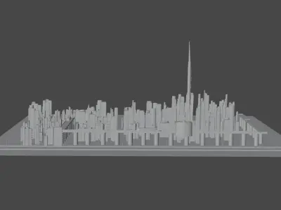 3D Liberty city Free low-poly 3D model