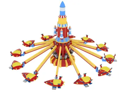 Rocket Carousel 3D model