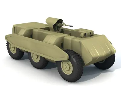 Robot Sci Fi Tank 3D model