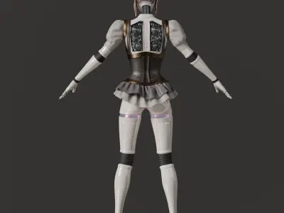 Robot Girl 3D model