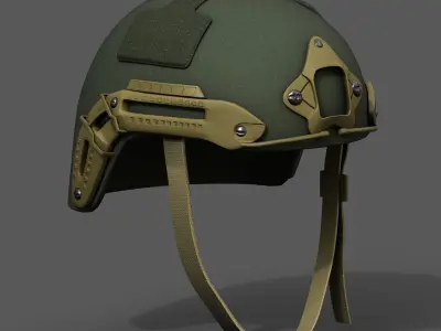Helmet military combat fantasy futuristic  Low-poly 3D model buy