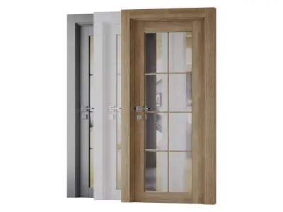 Modern Interior Door 4 3D model