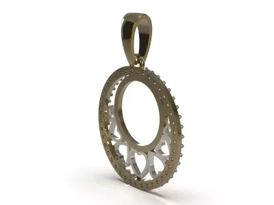 Circle of Love and Hidden Hearts CAD  Pendant jp0416 3D print model