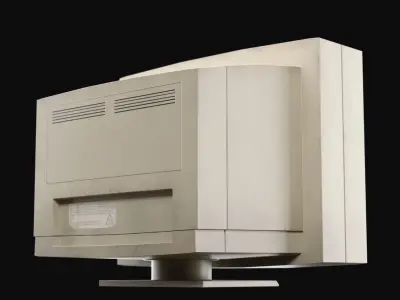 Vintage Monitor 80s Low-poly 3D model