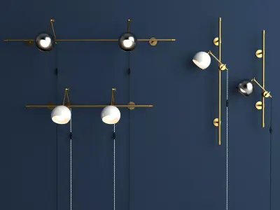 Jones Double Sconce  3D model