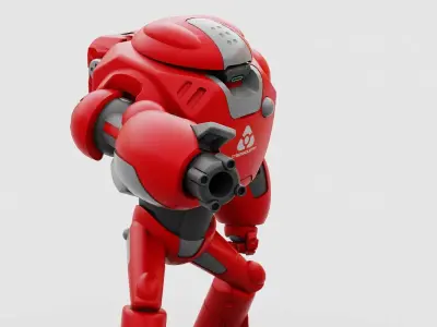 BATTLE DROID XZERON RIGGED 3D model