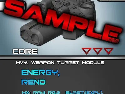 CHIBI-TECH SD - CHIMERA-E ION TURRET CORE 3D print model